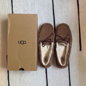 UGG Chestnut Suede Moccasins